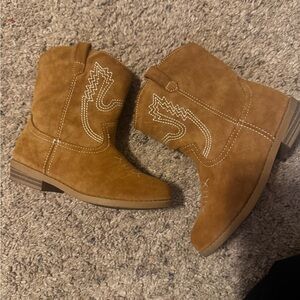 Brown Suede Cowboy Boots